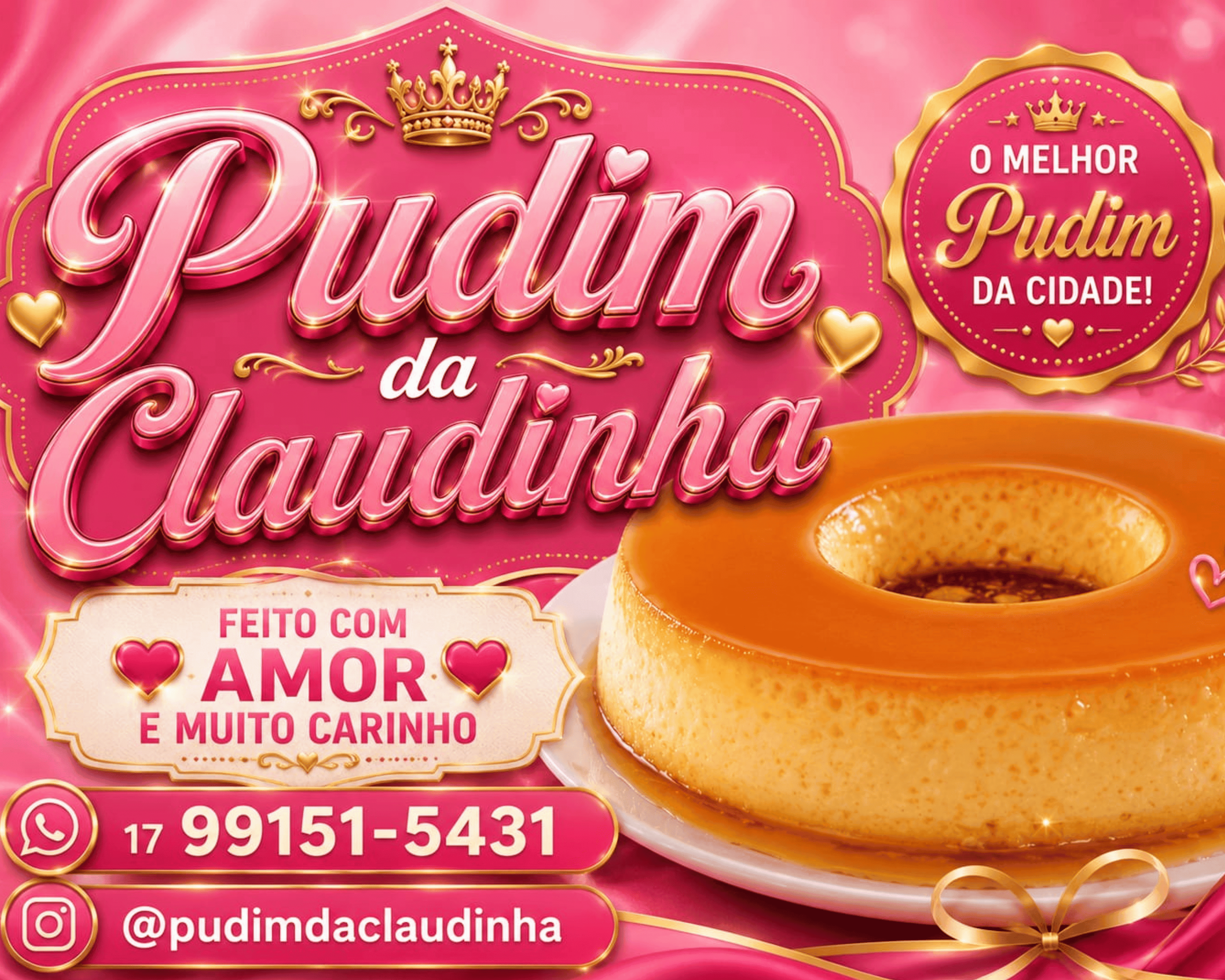 Pudim da Claudinha